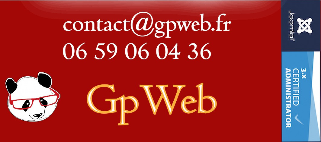 GpWeb administrator Joomla certified